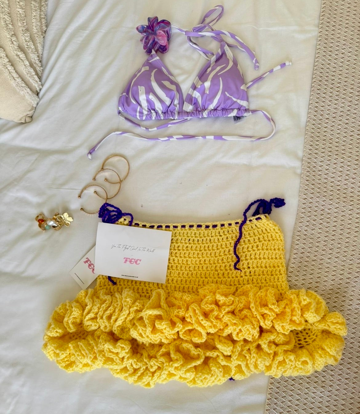 Limoncello Ruffle Mini Skirt